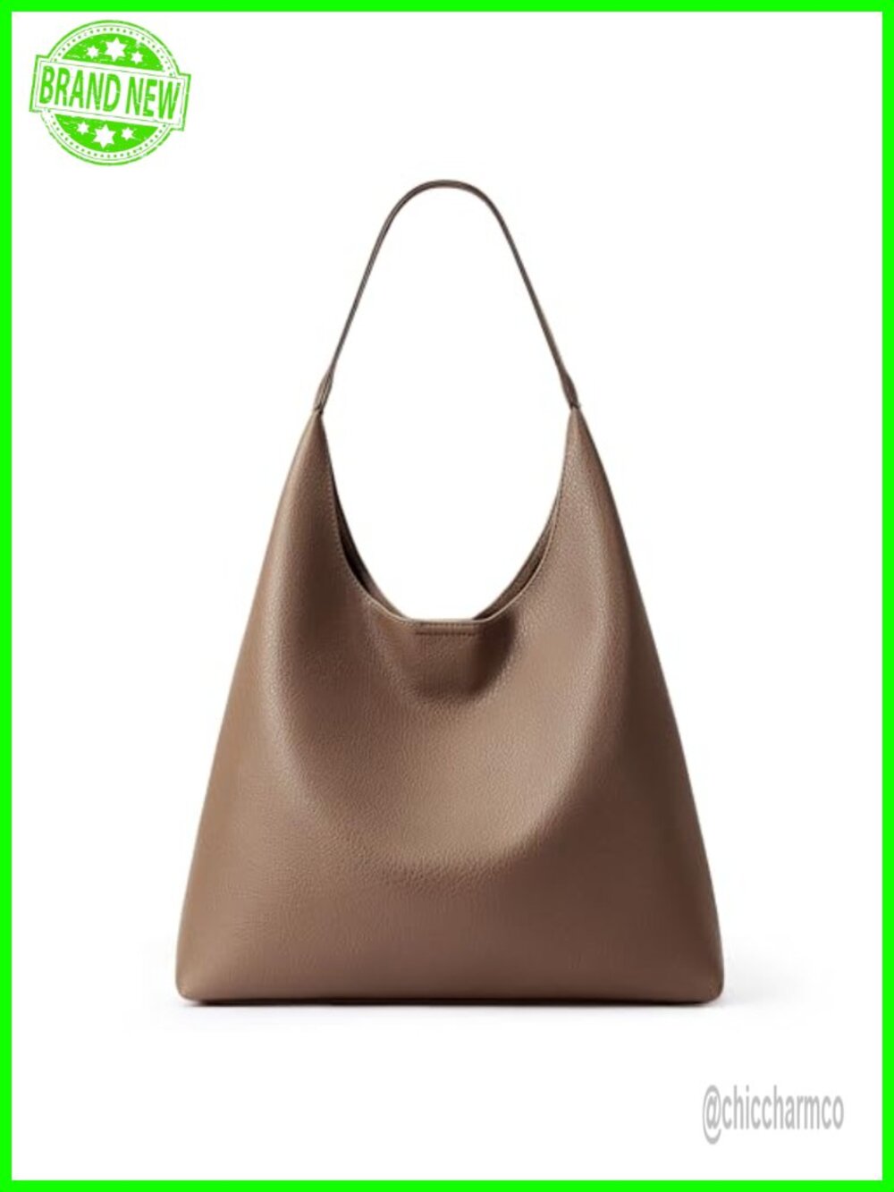 KALIDI Slouchy Hobo Bag Vegan Leather Everyday Tote Shoulder Bag